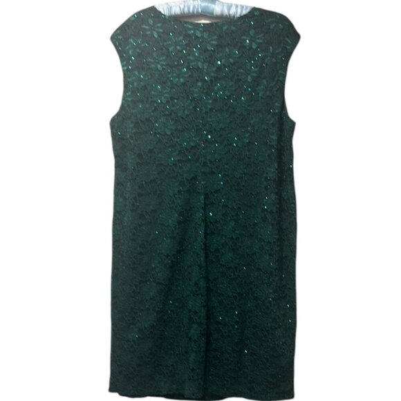 Dressbarn Green Sequin Cowl Neck Midi Dress Plus Size 22 NWT - Picture 2 of 14